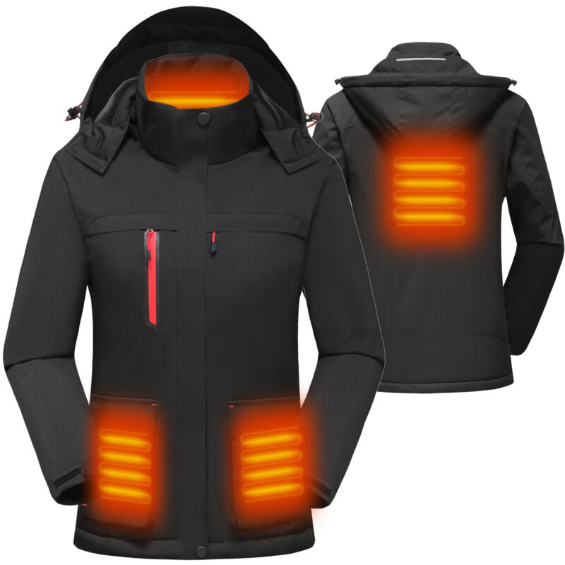 Zoternen - Veste thermique pour femme avec capuche amovible, veste