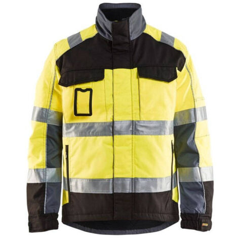 Veste transport hiver haute visibilité BLAKLADER 4851 - Noir / Jaune - 3XL
