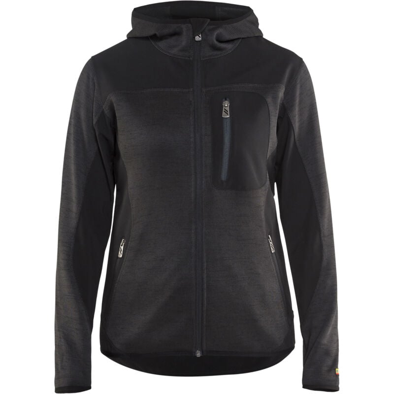 Veste de travail tricotée à capuche femme 4931 - Gris anthracite/Noir xxxl