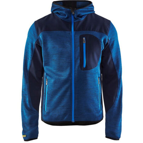 Veste tricotée à capuche homme BLAKLADER 4930 - Bleu foncé / Bleu foncé - M
