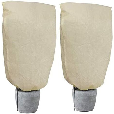 Vestes chauffantes pour plantes en molleton de jardin, housse de protection contre le gel pour plantes d'hiver - Paquet de 2 (180 x 120 CM) - NOUVEAU