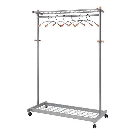 Vestiaire mobile alliant métal et bois