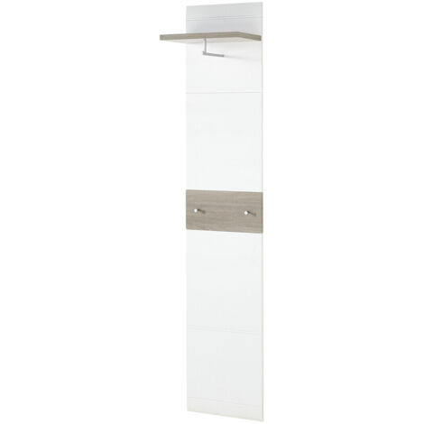 Vestiaire ouvert moderne chêne/blanc Corfou