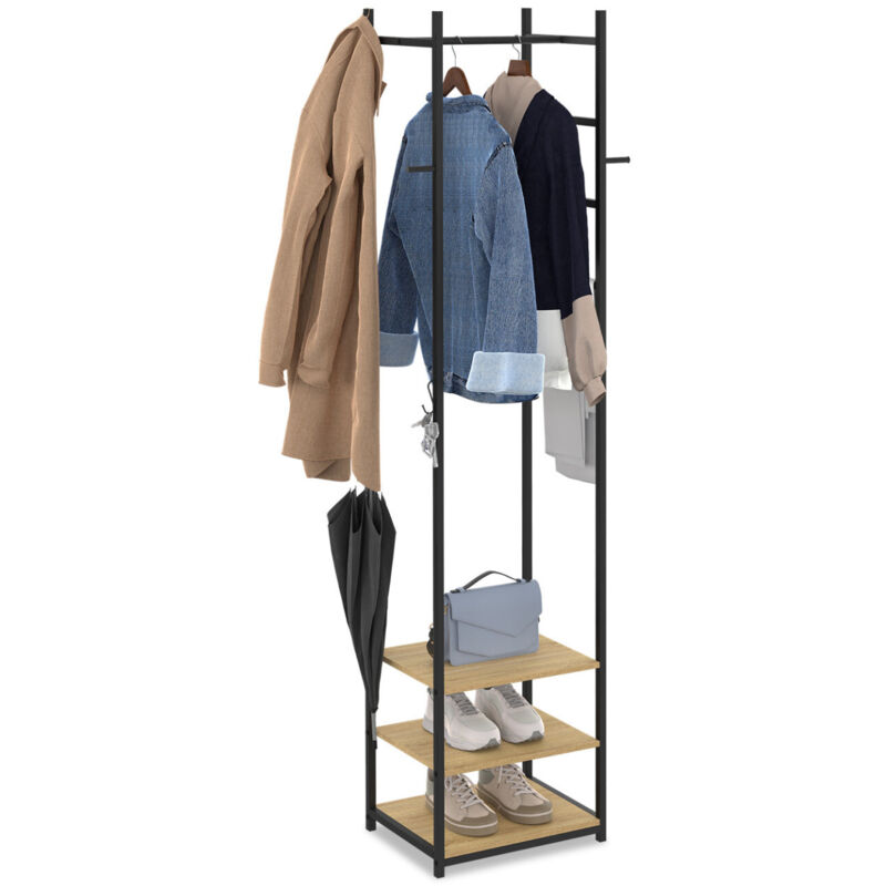Vestiaire penderie d'entrée rico porte-manteau