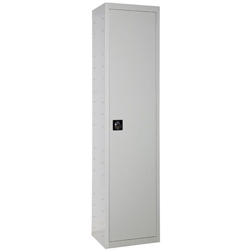 SimonRack Armoire Métallique Balai 1800x400x400 mm, 1 Porte, 4 Étagères, Gris - Simonlocker SimonRack Armoire Métallique Balai 1800x400x400 mm, 1 Porte, 4 Étagères, Gris - Simonlocker