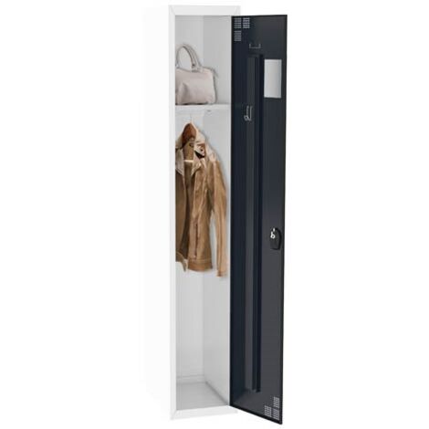 Vestiaire standard - 1 colonne/industrie propre - Elément suivant - gris anthracite - Maxiburo