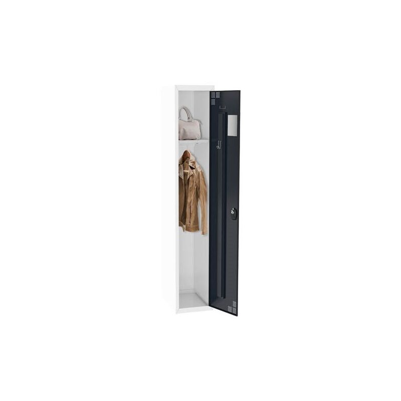 Sans Marque - Vestiaire standard - 1 colonne/industrie propre - Elément suivant - gris anthracite - Maxiburo