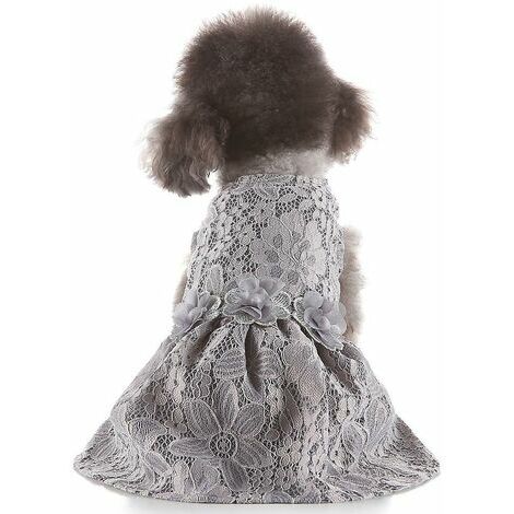 Vestido con estampado fino de primavera y verano para mascotas con estilo de nieve, disfraces para perros, ropa para perros