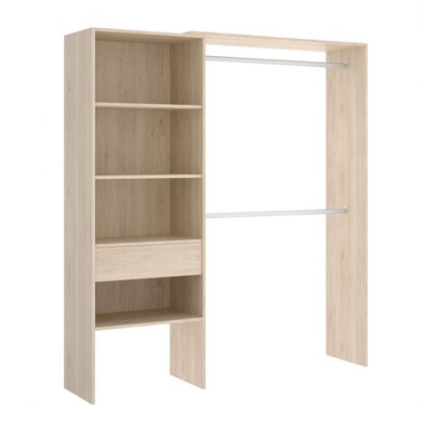VESTIDOR ABIERTO CON CAJON NEFER - Natural