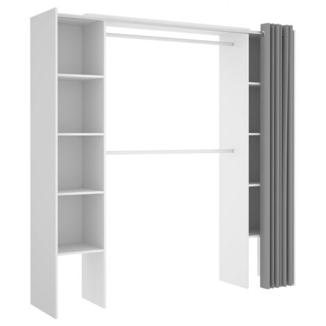 VESTIDOR CON CORTINAS BASTET - Blanco