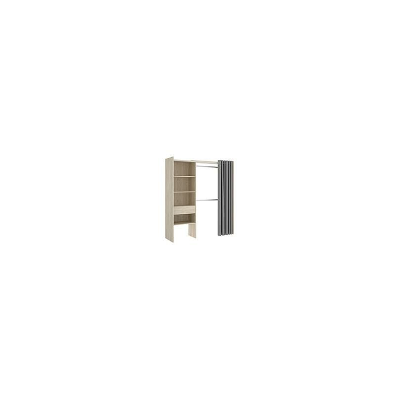 

Kit Vestidor Con 1 Cajon Y Cortina 110-160x50x205 cm