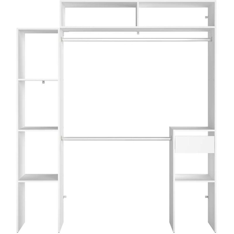 

Concept-usine - Elysee: Vestidor extensible 2 armarios + 4 estantes + 1 cajón