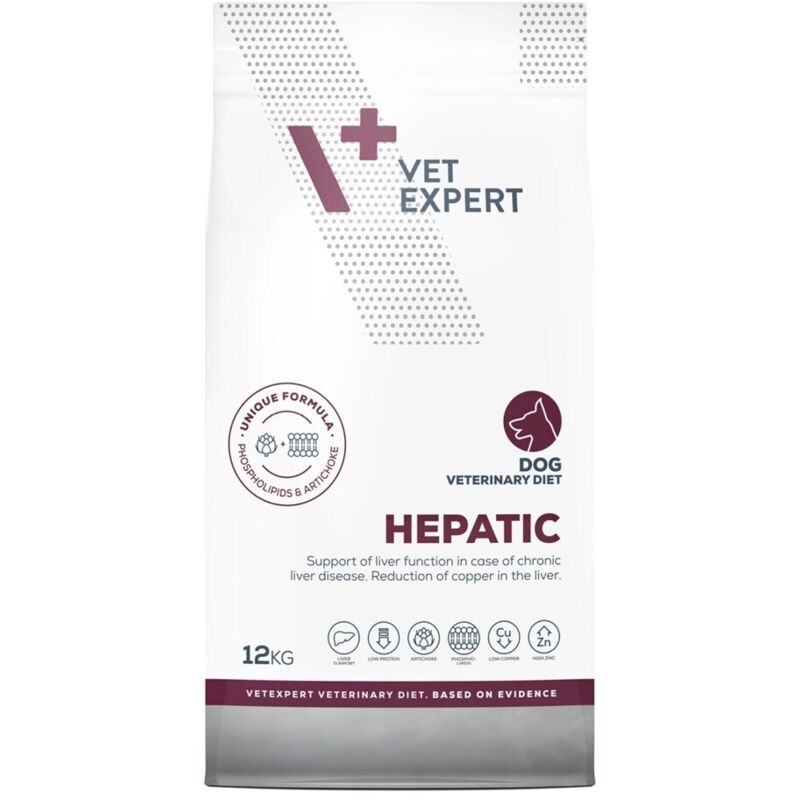 Carvetec - vet expert Veterinary Diet Hépatique Chien - croquettes pour chien - 12 kg