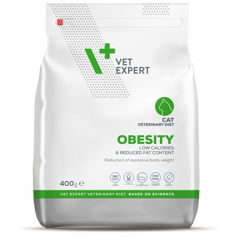 VET EXPERT Veterinary Diet Obesity Cat - croquettes pour chats - 400 g