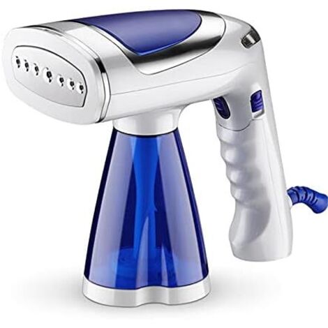 Vêtement de Poche Steamer 1600W Tissu de ménage Fer à Vapeur Mini Vêtements Verticaux Portables Vêtements de Voyage à Repasser défroisseur Vapeur 317 (Color : Blue, Plug Type : B)