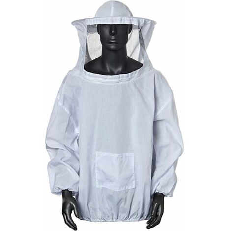 Vêtements anti-abeilles ensemble complet de vêtements respirants spéciaux pour abeilles chapeau anti-abeilles outils d'apiculture demi-corps épaissi vêtements anti-abeilles vêtements d'abeilles blanch
