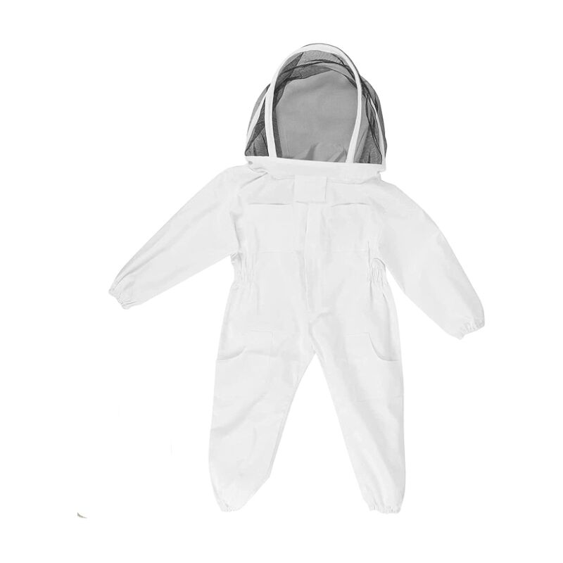Ugreat - Vêtements d'apiculture avec gants Combinaison d'apiculture pour enfant - Manches longues en coton, Protection des enfants, Fournitures