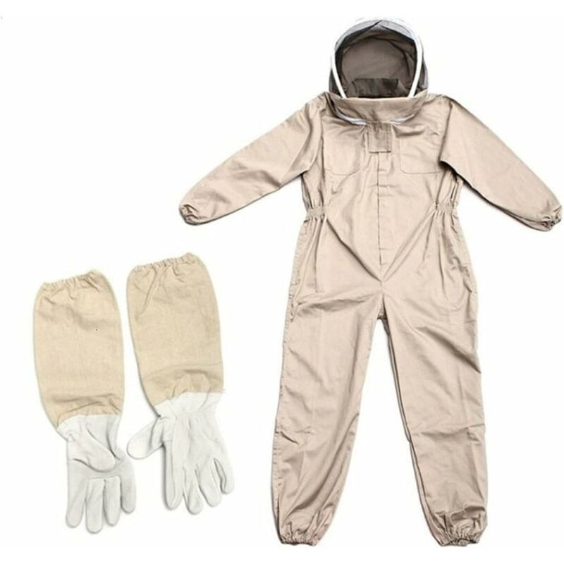 VURAHOME - Vêtements d'apiculture Vêtements d'apiculture Costume d'apiculteur professionnel - avec voile autoportant avec gants longs XL