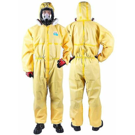 Vêtements de protection contre les radiations nucléaires Résistance biochimique aux acides et aux alcalis, avec cagoule de haute qualité Cisea
