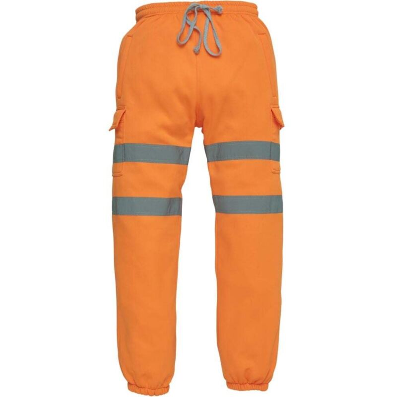 Yoko - Pantalon de jogging haute visibilité cargo Orange Fluo l
