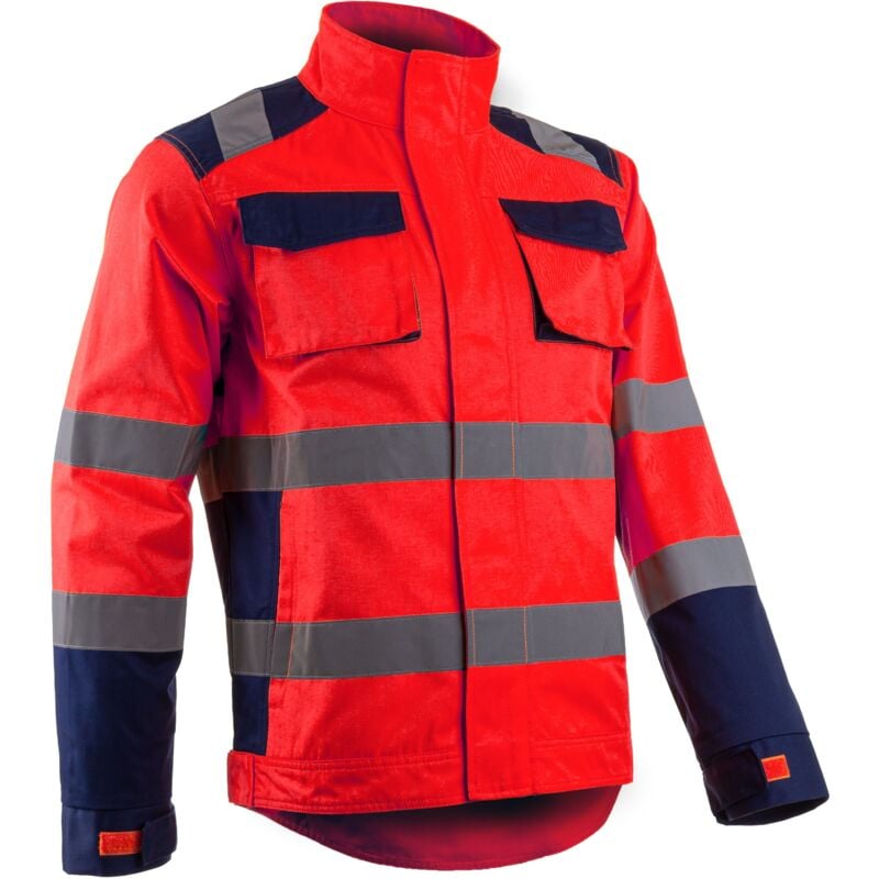 Veste de travail haute visibilité hibana - Rouge FLuo xl - 52/54
