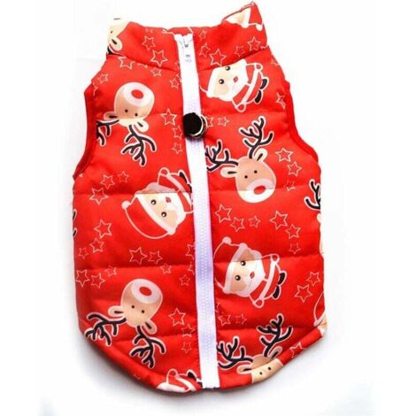 Vêtements d'hiver pour animaux de compagnie (XS, Père Noël rouge)-Fei Yu