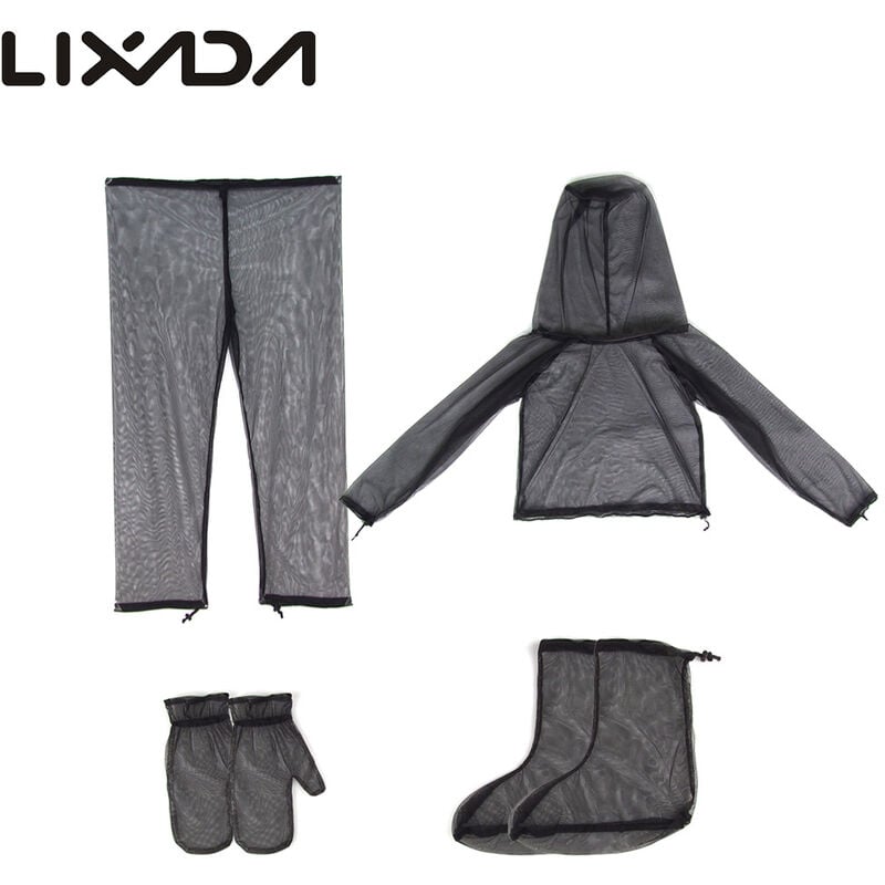N.a. - Vêtements d'été anti-moustiques, veste, mitaines, pantalons, chaussettes pour hommes et femmes, avec maille Ultra fine, randonnée, m