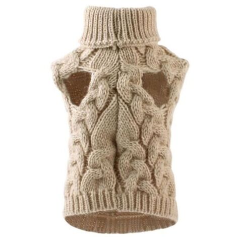 Vêtements en laine pour chiens - - Beige - Taille M beige