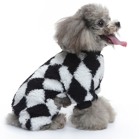 Vêtements pour animaux de compagnie à quatre pattes Vêtements d'automne et d'hiver Chien vêtements une pièce à quatre pattes Pull d'hiver chaud pour animaux de compagnie xs