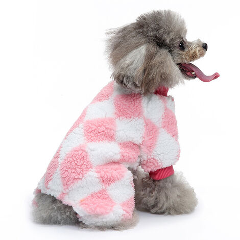 Vêtements pour animaux de compagnie à quatre pattes Vêtements d'automne et d'hiver Vêtements pour chiens domestiques pyjamas en flanelle s