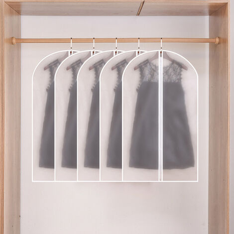 Vêtements suspendus manteaux de ménage de style fermeture à glissière, costumes, sacs, sacs de rangement de vêtements transparents PEVA suspendus épaissis, housse anti-poussière 60 100 fermeture à gl