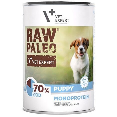 VetExpert Raw Paleo Cod Puppy Lattina da 400 g