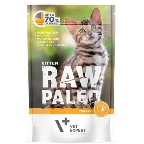 VetExpert Raw Paleo Kitten Tacchino 100g