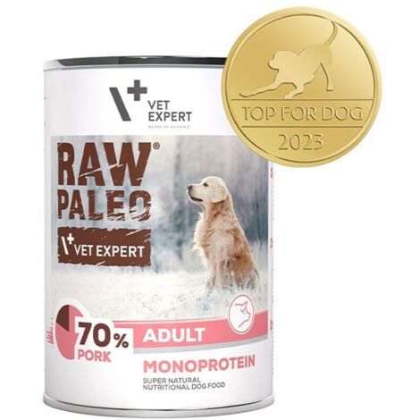 VetExpert Raw Paleo Pork Adult Lattina 12x400g