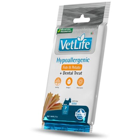 Vetlife Cane Veterinary Hypoallergenic Adult Mini 60gr Pesce e Patate