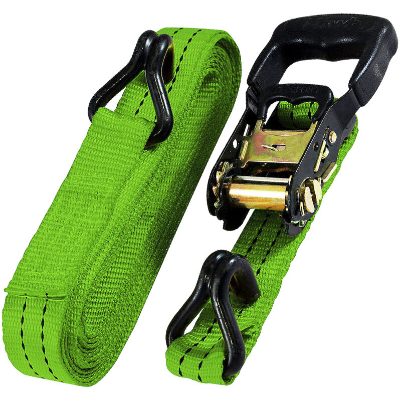 Timco - Ratchet Straps - J Hook - Commercial Duty (Size 6m x 35mm - 2 Pieces)