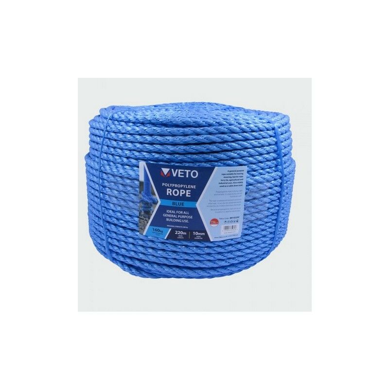 Véto - Veto BR10220C Blue Poly Rope Long Coil 10mm x 220m