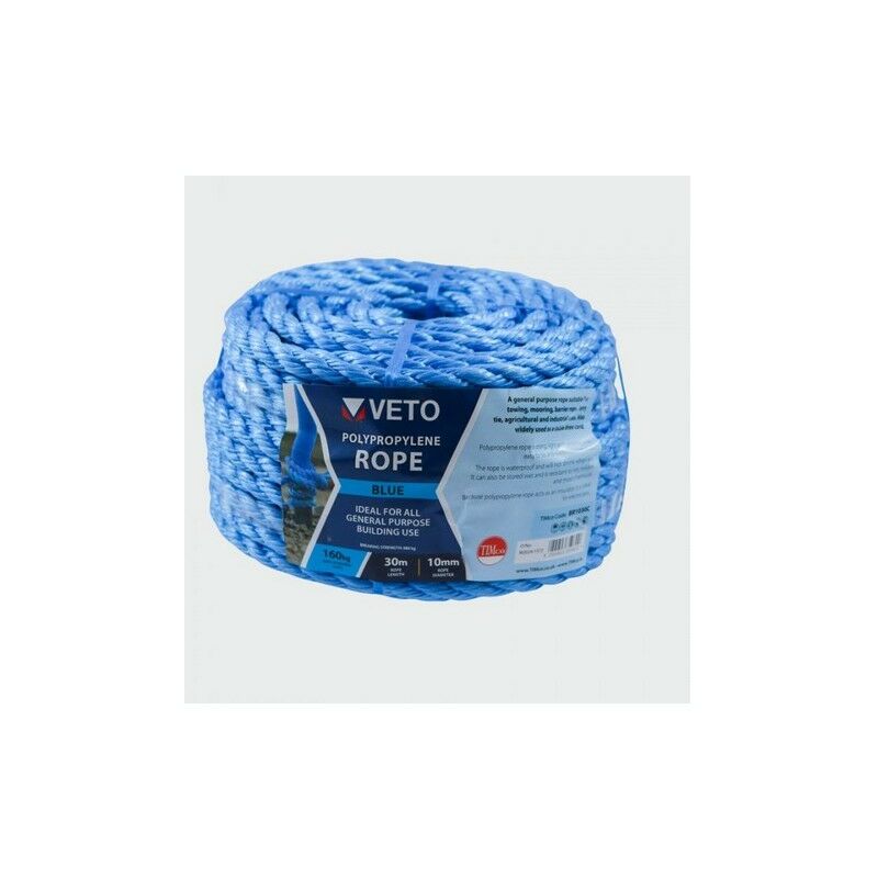 Véto - Veto BR1030C Blue Poly Rope Coil 10mm x 30m