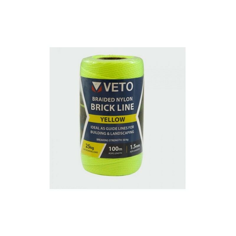 Veto YBL100T Yellow Builders Line Tube 1.5mm x 100m