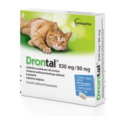 REVETON VETOQUINOL Drontal - comprimés antiparasitaires pour chats - 2 pcs.