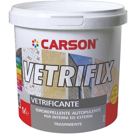 Vetrificante Idrorepellente Autopulente Per Interni Ed Esterni Lucidante Protettivo Carson Vetrifix LUCIDO - 1 Litro