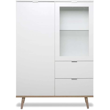 Vetrina 2 porte 2 cassetti - A140 cm - Copenhague