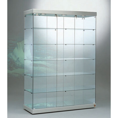 Vetrina 6  Faretti Led 4000K  - 143x53x200h - Cristalli Temperati Made in Italy