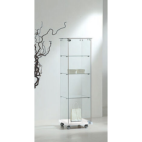 Vetrina Cristalli Temperati 40x40x140cm LL OF414E Made in Italy