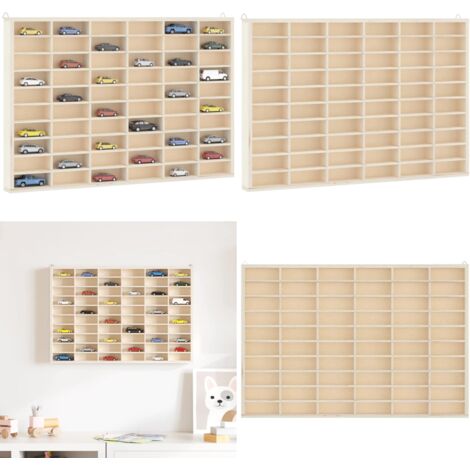 Vetrina da collezione in legno con 60 scomparti 60x4,5x40,5cm - Vetrina da collezione - Organizzazione