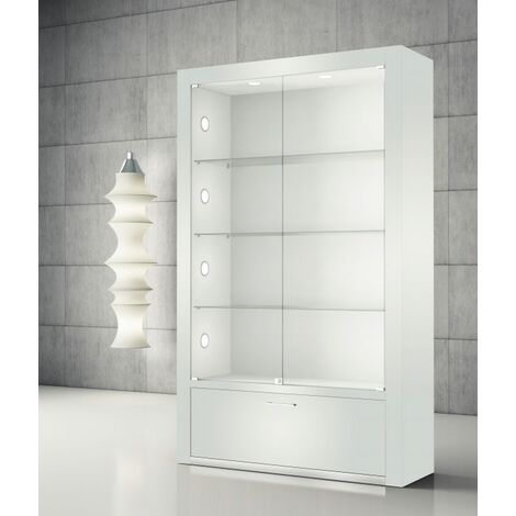 Vetrina in Cristalli Temperati con Faretti LED 60 x 40 x 210 cm VE/60