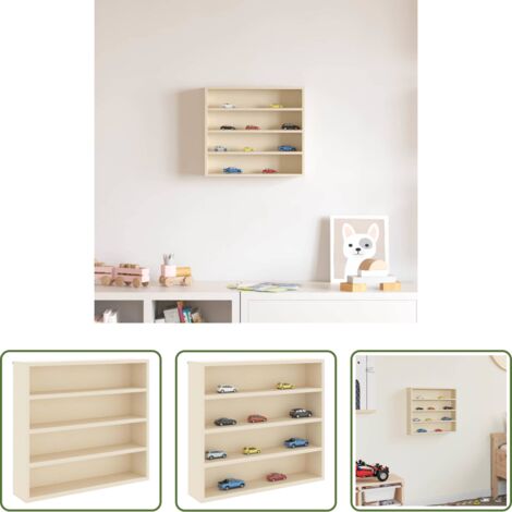 Vetrina in legno -  Vetrina a muro Beige 40 x 8,5 x 37 cm Legno multistrato