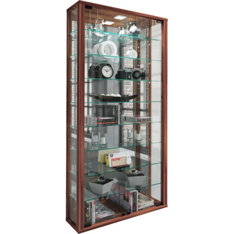 Vetrina in vetro VCM appesa  Vetrina vetrata con vetro di sicurezza ESG  Dimensioni ca. A. 115 xx L. 59 x T. 18 cm Vetro armadietto appeso  Moderno e salvaspazio  Vetrina in vetro - Vitrosa Maxi specc