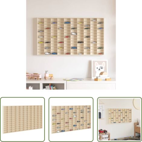 Vetrina moderna -  Vetrina a muro Beige 98 x 4,5 x 55 cm Legno multistrato