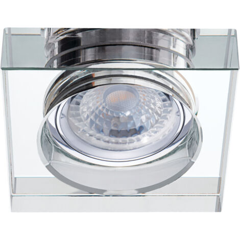 Vetro argento - Quadrato 90x90mm - Gx5.3